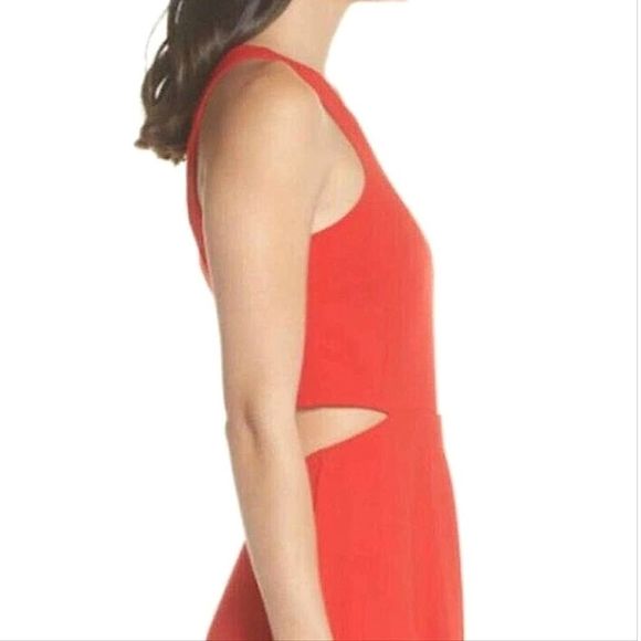 NWT Ali & Jay RED Bohemian Cut-out Hi-lo Maxi Dress SIZE M - Picture 5 of 12